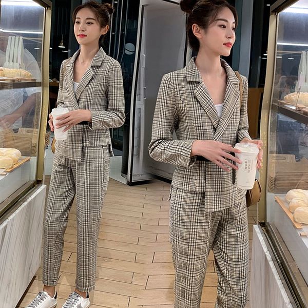 coat suit autumn 2020 new korean fashion goddess fan plaid coat two piece suit k9oiv, Gray
coat suit autumn 2020 new korean fashion goddess fan plaid coat two piece suit k9oiv, Gray