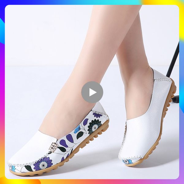 women casual loafers flats shoes women genuine leather slip-on ballerines flats soft comfortable mother shoes nursing shoes 170 1020, Black;white
women casual loafers flats shoes women genuine leather slip-on ballerines flats soft comfortable mother shoes nursing shoes 170 1020, Black;white