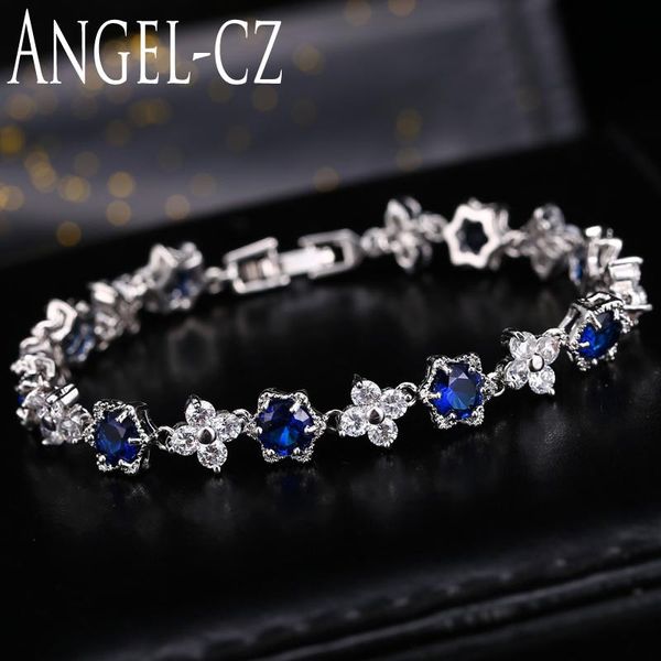 angelcz fashion geometric style dark blue cubic zircon hand inlay silver color ladies bracelet jewelry with white cz stone ab049, Black
angelcz fashion geometric style dark blue cubic zircon hand inlay silver color ladies bracelet jewelry with white cz stone ab049, Black
