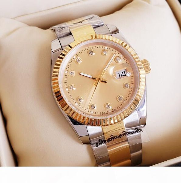2020 new arrival 36mm 41mm lovers watches diamond mens women gold face automatic wristwatches designer ladies watch, Slivery;brown
2020 new arrival 36mm 41mm lovers watches diamond mens women gold face automatic wristwatches designer ladies watch, Slivery;brown