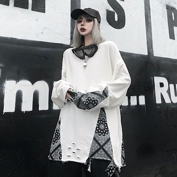 spring 2021 new around the neck of two female retro loose red net sweatpants torn upper tide y438 zx5b, Black
spring 2021 new around the neck of two female retro loose red net sweatpants torn upper tide y438 zx5b, Black