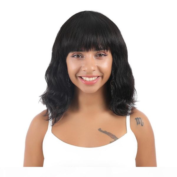 natural wave malaysian human hair wigs full lace wig 8-16 inch short bob lace front wigs with bangs, Black;brown
natural wave malaysian human hair wigs full lace wig 8-16 inch short bob lace front wigs with bangs, Black;brown