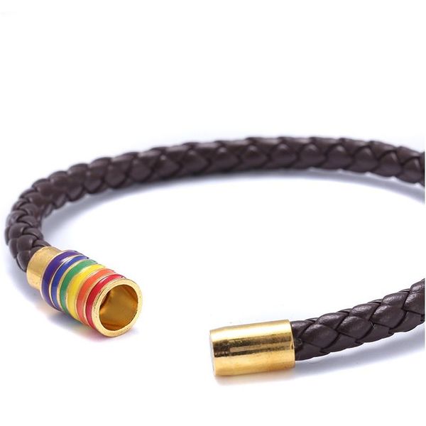st.kunkka black brown genuine braided leather bracelet women men stainless steel gay pride rainbow magnetic charms bracelet gift f wmtdro
st.kunkka black brown genuine braided leather bracelet women men stainless steel gay pride rainbow magnetic charms bracelet gift f wmtdro