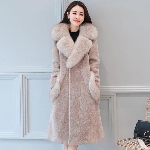 2021 new imitation of fox turtlenecks high woolen thick winter jacket thin leather women's jackets mujer wxf546 2eme, Black
2021 new imitation of fox turtlenecks high woolen thick winter jacket thin leather women's jackets mujer wxf546 2eme, Black