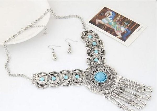 wedding bridal circle part pendant necklace earrings jewelry sets for women fine accessories jllfgrh yy_dhhome, Silver
wedding bridal circle part pendant necklace earrings jewelry sets for women fine accessories jllfgrh yy_dhhome, Silver