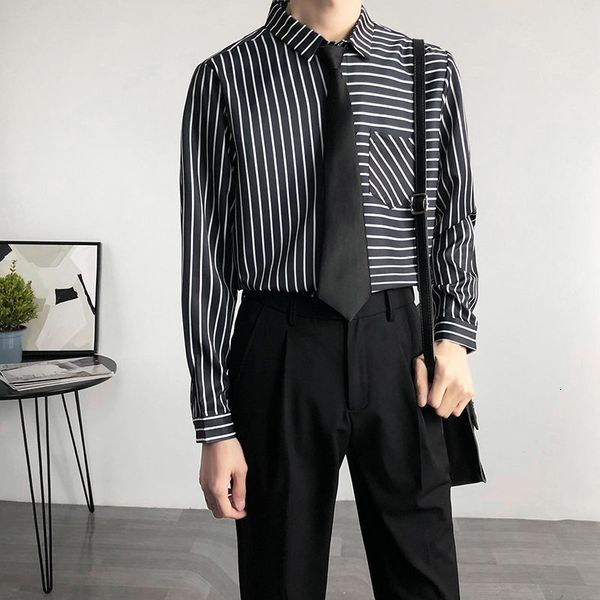men's shirts 2021 spring and winter new self-cultivation college fresh little art printed striped shirt young sski, White;black
men's shirts 2021 spring and winter new self-cultivation college fresh little art printed striped shirt young sski, White;black