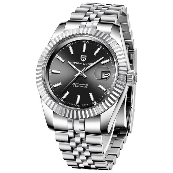 mayforest luxury stainless steel men watch brand mechanical watch sapphire glass automatic watch relogio masculino, Slivery;brown
mayforest luxury stainless steel men watch brand mechanical watch sapphire glass automatic watch relogio masculino, Slivery;brown