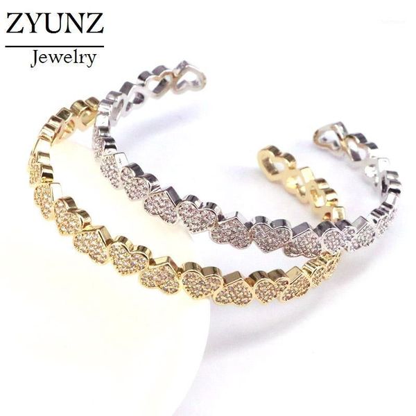 3pcs, micro pave cubic zirconia cz heart bangle bracelet for women new arrived valentine's gift fashion jewelry1, Black
3pcs, micro pave cubic zirconia cz heart bangle bracelet for women new arrived valentine's gift fashion jewelry1, Black