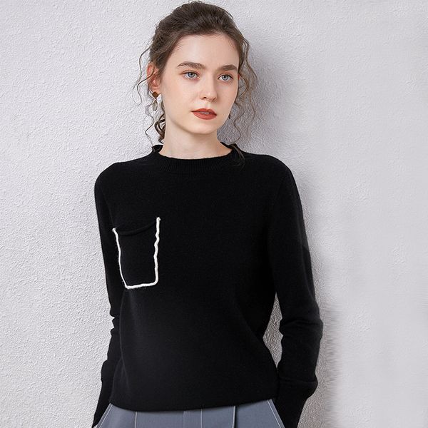 2021 new 100 cashmere unibody female knit-neck pocket full sleeve super comfy new without women's sweater jumper vzvm, White;black
2021 new 100 cashmere unibody female knit-neck pocket full sleeve super comfy new without women's sweater jumper vzvm, White;black