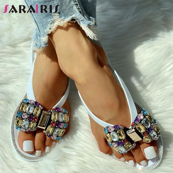 sarairis ins lady colorful rhinestone slippers elegant summer butterfly-knot flip flops women casual slip-on shoes woman1, Black
sarairis ins lady colorful rhinestone slippers elegant summer butterfly-knot flip flops women casual slip-on shoes woman1, Black