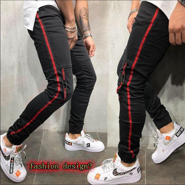 men's stretch jeans man stretch feet side webbing pants slim pencil trousers new fashion casual pant1, Blue
men's stretch jeans man stretch feet side webbing pants slim pencil trousers new fashion casual pant1, Blue