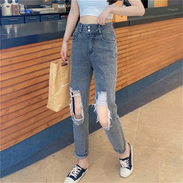 women's autumn fashion denim pants vintage ripped hole slim fit straight trousers office lady high waist wild ankle length jeans1, Blue
women's autumn fashion denim pants vintage ripped hole slim fit straight trousers office lady high waist wild ankle length jeans1, Blue