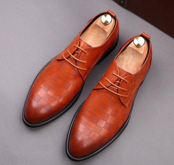 men pointed classic grid shoes flats oxfords designer wedding dress prom homecoming shoes for man oxford zapatos de novio, Black
men pointed classic grid shoes flats oxfords designer wedding dress prom homecoming shoes for man oxford zapatos de novio, Black