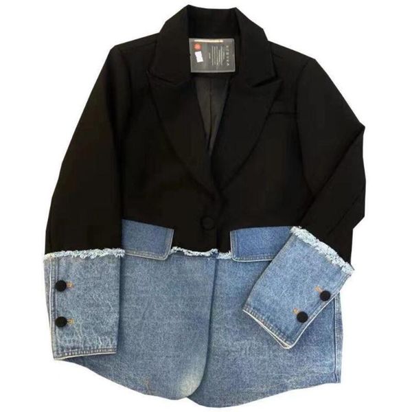 женщины пиджаки костюмы куртки джинсовой лоскутное пальто blazer зубчатый воротник с длинным рукавом куртка 2020 осень, White;black
женщины пиджаки костюмы куртки джинсовой лоскутное пальто blazer зубчатый воротник с длинным рукавом куртка 2020 осень, White;black