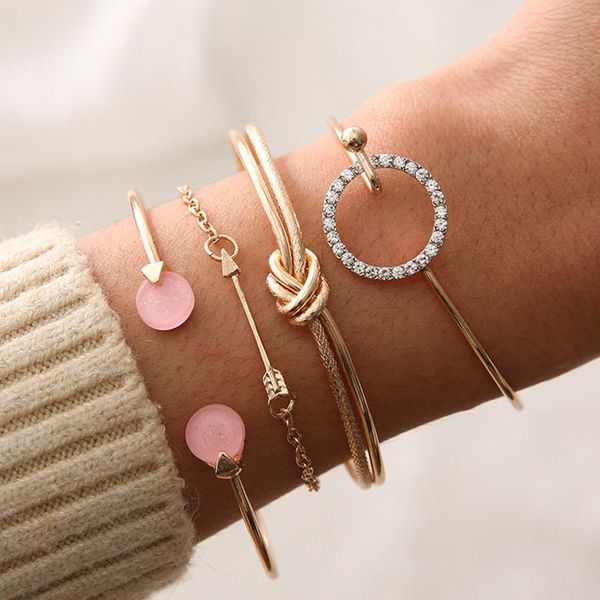 4 pcs/set bohemia gold silver color bracelets set s for women fashion metal chain rhinestone bracelet vintage jewelry gifts, Black
4 pcs/set bohemia gold silver color bracelets set s for women fashion metal chain rhinestone bracelet vintage jewelry gifts, Black
