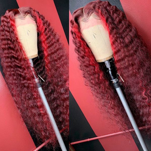 dark red&wine red color curly red highlight lace part wig brazilian closure wig 99j colored ombre for women, Black;brown
dark red&wine red color curly red highlight lace part wig brazilian closure wig 99j colored ombre for women, Black;brown