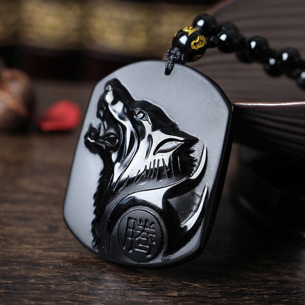 drop shipping black obsidian wolf necklace pendant for men women lucky amulet necklace fine crystal jewelry q1105, Silver
drop shipping black obsidian wolf necklace pendant for men women lucky amulet necklace fine crystal jewelry q1105, Silver