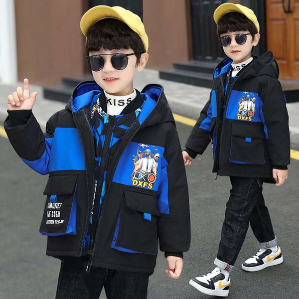 new boys' autumn and winter coat middle school cartoon hooded cardigan children's three in one charging et cotton tide, Black
new boys' autumn and winter coat middle school cartoon hooded cardigan children's three in one charging et cotton tide, Black