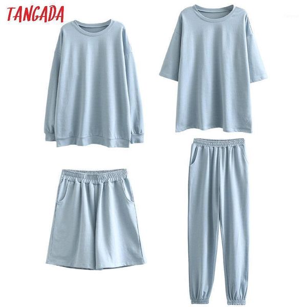 tangada 2020 autumn women terry 95% cotton suit oversized 4 pieces sets o neck hoodies sweatshirt shorts pants suits 6l301, White
tangada 2020 autumn women terry 95% cotton suit oversized 4 pieces sets o neck hoodies sweatshirt shorts pants suits 6l301, White