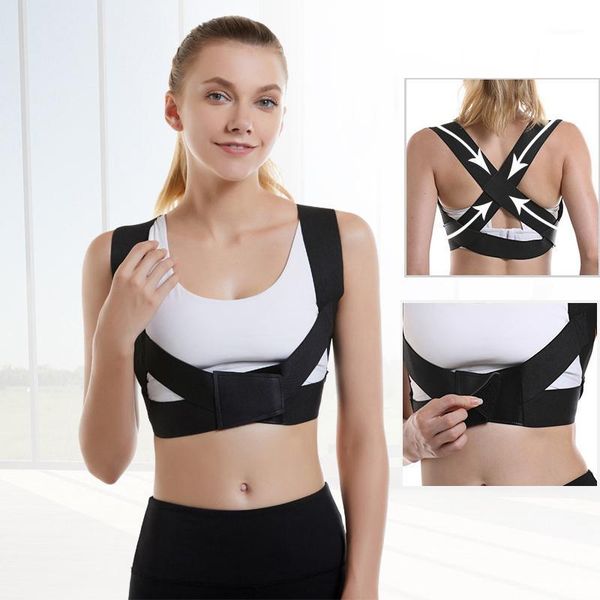 back support braces supports belt adjustable posture corrector clavicle spine shoulder lumbar brace correction1, Black;blue
back support braces supports belt adjustable posture corrector clavicle spine shoulder lumbar brace correction1, Black;blue