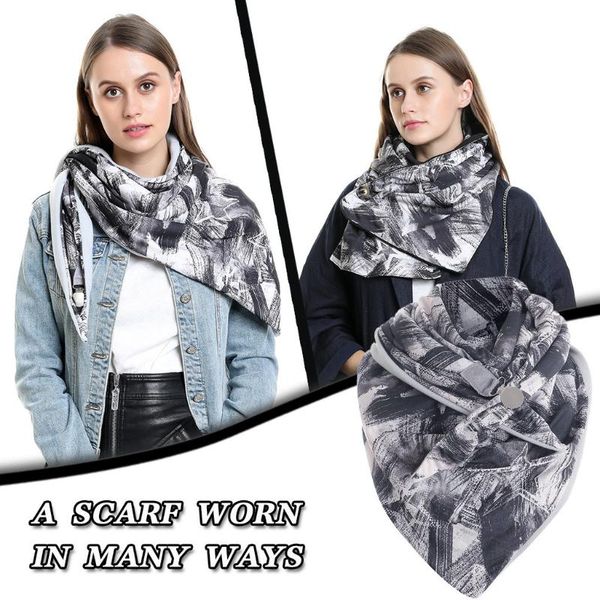 scarves winter women printing button soft wrap shawls head face neck gaiter outdoor print scarf cover bib, Blue;gray
scarves winter women printing button soft wrap shawls head face neck gaiter outdoor print scarf cover bib, Blue;gray
