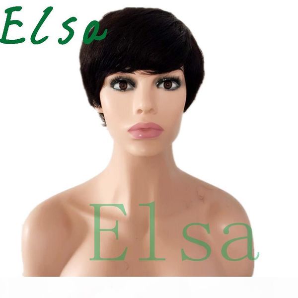 brazilian human hair wigs natural weave short pixie cut hair wig chic human hair wigs for black women bob wig, Black;brown
brazilian human hair wigs natural weave short pixie cut hair wig chic human hair wigs for black women bob wig, Black;brown