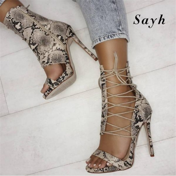 sandals women lace up pumps suede 11cm stilettos zip roma high heel ankle strap snake print party female boots, Black
sandals women lace up pumps suede 11cm stilettos zip roma high heel ankle strap snake print party female boots, Black