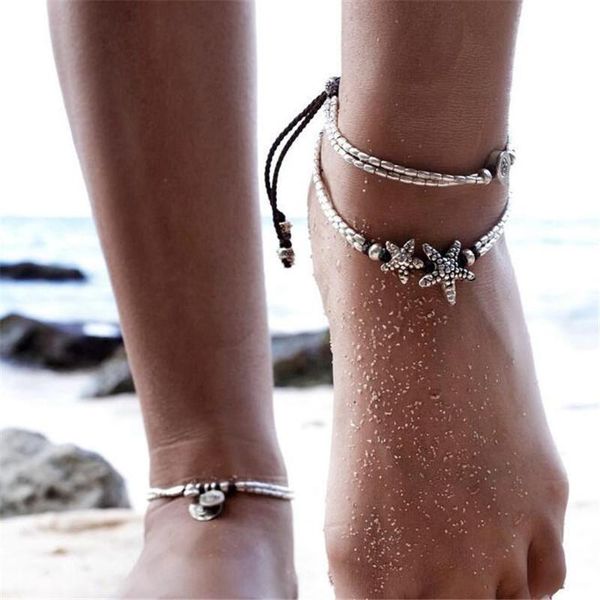 bohemian leaf starfish anklet for women foot accessorie vintage summer beach female charm barefoot sandal leg chain jewelry h qylflu, Red;blue
bohemian leaf starfish anklet for women foot accessorie vintage summer beach female charm barefoot sandal leg chain jewelry h qylflu, Red;blue