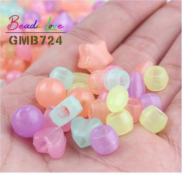 100pcs mix luminous acrylic beads big hole glow star heart loose spacer beads for jewelry making handmade diy bracelet qylaoy
100pcs mix luminous acrylic beads big hole glow star heart loose spacer beads for jewelry making handmade diy bracelet qylaoy