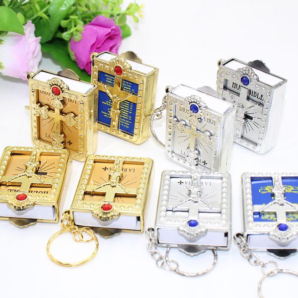 10pcs gold silver mini holy bible keychain jesus cross keychain as easter gift for baptism holy communion guests party favors 1027
10pcs gold silver mini holy bible keychain jesus cross keychain as easter gift for baptism holy communion guests party favors 1027