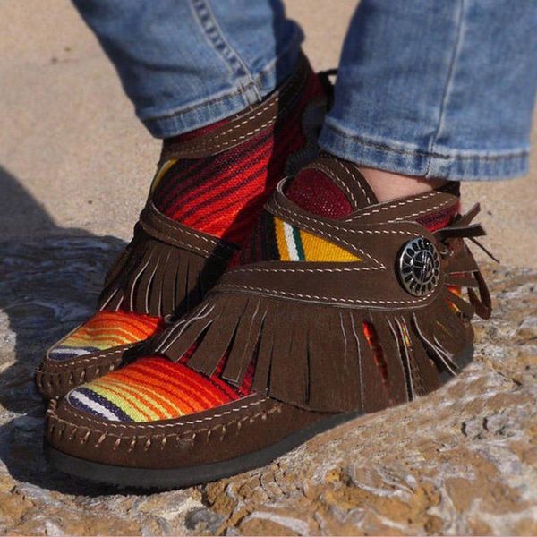 women tassel stripe ankle boots 2021 women's sewing warm woman flats female shoe ladies casual hook loops footwear plus size 43, Black
women tassel stripe ankle boots 2021 women's sewing warm woman flats female shoe ladies casual hook loops footwear plus size 43, Black