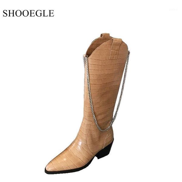 new chain boots women crocodile pattern vintage western cowboy boats fashion pointed toe mid-calf boots med heels shoes1, Black
new chain boots women crocodile pattern vintage western cowboy boats fashion pointed toe mid-calf boots med heels shoes1, Black