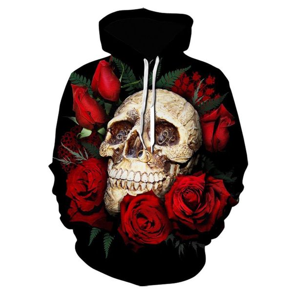 vintage gothic cool sweatshirt rose flower skull 3d printed hoodie fashion long sleeve jacket casual sportswear, Black
vintage gothic cool sweatshirt rose flower skull 3d printed hoodie fashion long sleeve jacket casual sportswear, Black