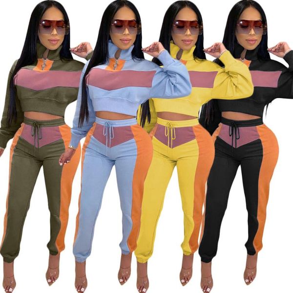 european american autumn winter women's sports suit 2021 casual stitching striped explosion two-piece long sleeve, Gray
european american autumn winter women's sports suit 2021 casual stitching striped explosion two-piece long sleeve, Gray