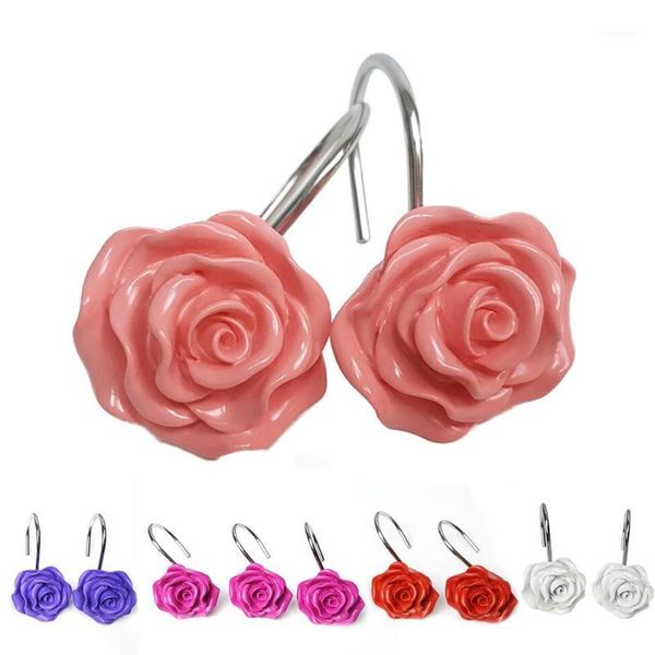 hooks & rails 12pcs stainless steel shower curtain hook rose resin for home bathroom anti-corrosion and anti-rust hooks1
hooks & rails 12pcs stainless steel shower curtain hook rose resin for home bathroom anti-corrosion and anti-rust hooks1