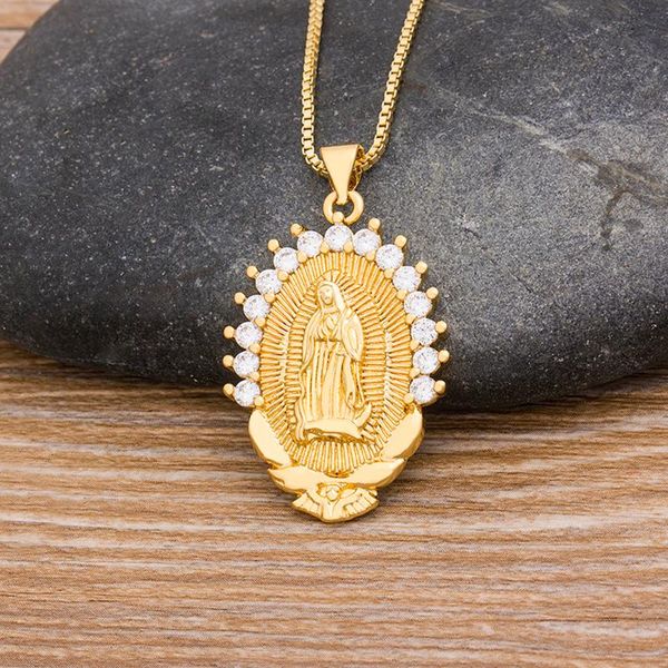 delicate fashion necklace virgin mary cubic zirconia pendant necklaces for women men gold color party jewelry gift wholesale, Silver
delicate fashion necklace virgin mary cubic zirconia pendant necklaces for women men gold color party jewelry gift wholesale, Silver