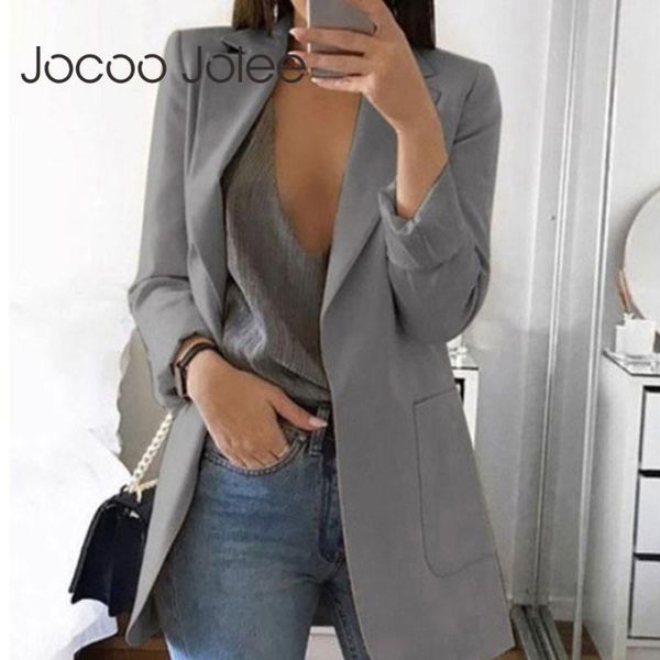 jocoo jolee 2020 women fashion elegant jackets european work blazer casual suit slim tweed blazer plus size 5xl lady outwear, White;black
jocoo jolee 2020 women fashion elegant jackets european work blazer casual suit slim tweed blazer plus size 5xl lady outwear, White;black