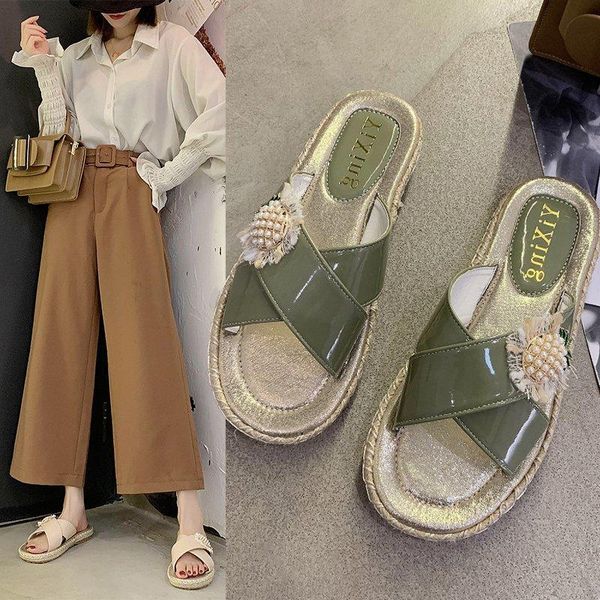 2021 new women summer slippers casual ladies sandals platform non-slip female shoes outdoor flat with solid women's slippers, Black
2021 new women summer slippers casual ladies sandals platform non-slip female shoes outdoor flat with solid women's slippers, Black