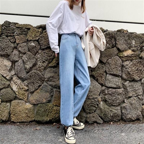 2020 women's fall new straight jeans high waist drawstring loose wide leg casual pants, Blue
2020 women's fall new straight jeans high waist drawstring loose wide leg casual pants, Blue