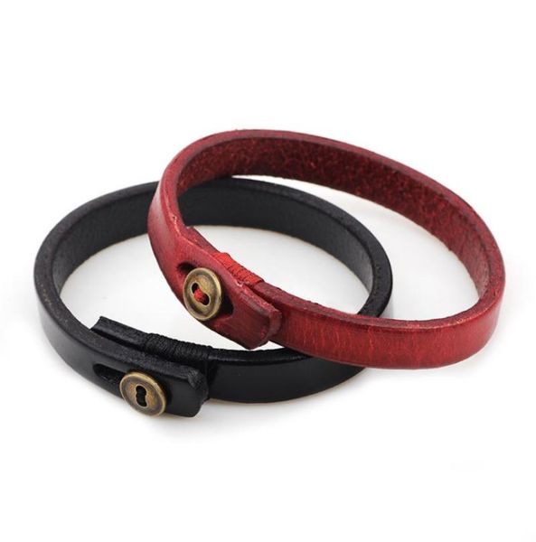 red black leather cord bracelets antique bronze button personality man bracelet jewelry
red black leather cord bracelets antique bronze button personality man bracelet jewelry