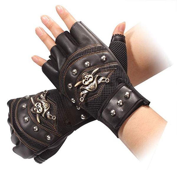 biker pu leather skull half finger driving motorcycle men' gloves waterproof windproof accessories outdoor sports, Blue;gray
biker pu leather skull half finger driving motorcycle men' gloves waterproof windproof accessories outdoor sports, Blue;gray