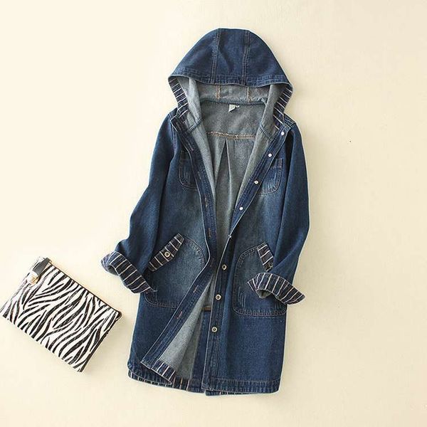 release autumn women with medium-long embroidered hood denim outerwear 3l3w, Black;brown
release autumn women with medium-long embroidered hood denim outerwear 3l3w, Black;brown