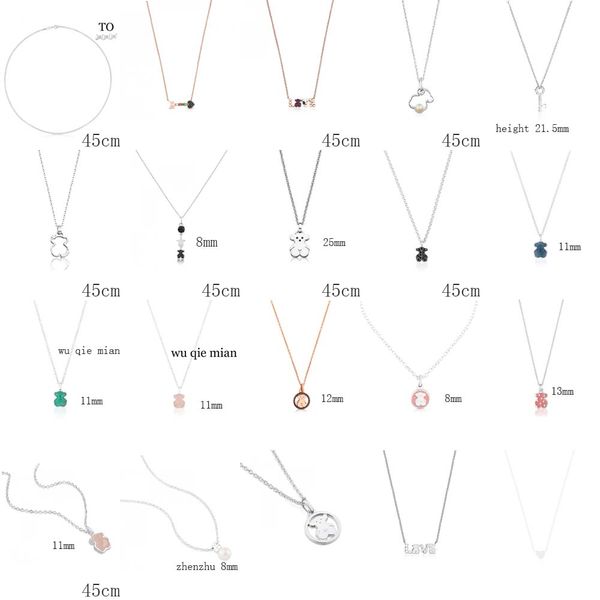 2021 new 100% 925 sterling silver bear pendant fashion necklace diy jewelry manufacturer wholesale gifts
2021 new 100% 925 sterling silver bear pendant fashion necklace diy jewelry manufacturer wholesale gifts
