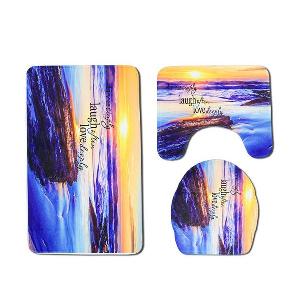 3 pieces bath rug set seaside sunset toilet floor contour mat toilet lid covers non-slip bathroom floor mat
3 pieces bath rug set seaside sunset toilet floor contour mat toilet lid covers non-slip bathroom floor mat