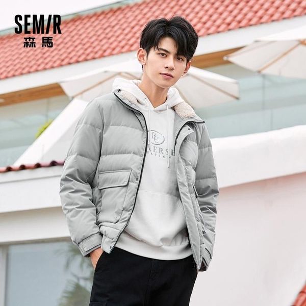 men's down & parkas semir men short jacket imitation lamb wool stitching brand tooling winter coat 2021 thick cloth, Black
men's down & parkas semir men short jacket imitation lamb wool stitching brand tooling winter coat 2021 thick cloth, Black