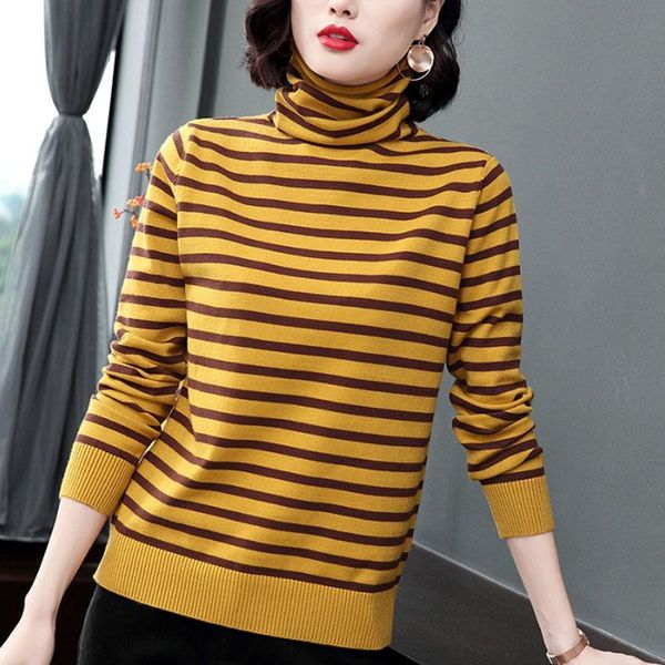 lukaxsikax 2021 new autumn winter women turtleneck sweater fashion contrast color striped knitted pullover sweater, White;black
lukaxsikax 2021 new autumn winter women turtleneck sweater fashion contrast color striped knitted pullover sweater, White;black