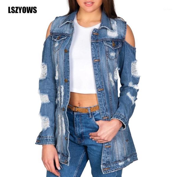 hole hollow out jeans shirts cold shoulder long sleeve buttons casual blouse vintage ripped denim jacket women blouses 1, White
hole hollow out jeans shirts cold shoulder long sleeve buttons casual blouse vintage ripped denim jacket women blouses 1, White