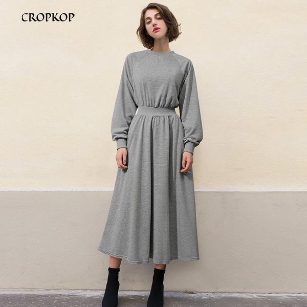 vintage mid length sweatshirt dress women long sleeve elastic waist solid loose plus size 5xl dress female elegant black1, Black;gray
vintage mid length sweatshirt dress women long sleeve elastic waist solid loose plus size 5xl dress female elegant black1, Black;gray