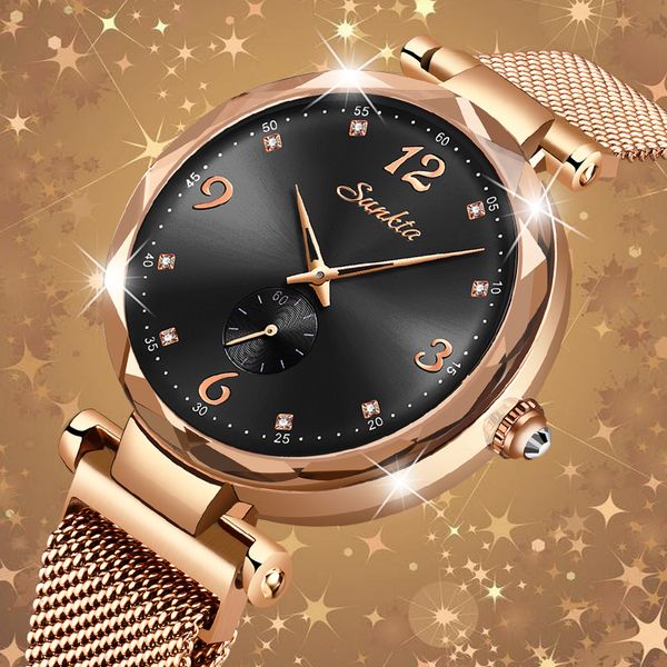montre femme 2019sunkta ladies watch women quartz watches mesh magnet women's bracelet watches female clock relogio feminino+box t20042, Slivery;brown
montre femme 2019sunkta ladies watch women quartz watches mesh magnet women's bracelet watches female clock relogio feminino+box t20042, Slivery;brown