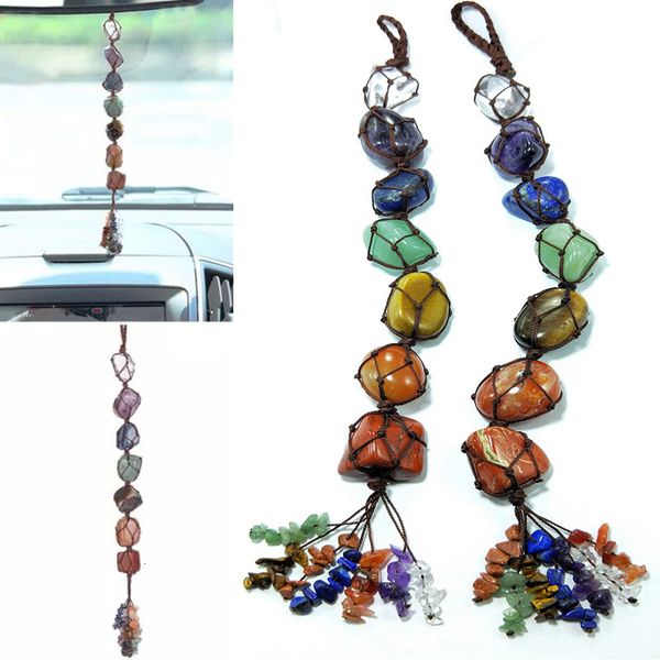 natural crystal stone pendant 7 chakra tumbled bracelet tassel hanging ornament stones car decor 31.5cm
natural crystal stone pendant 7 chakra tumbled bracelet tassel hanging ornament stones car decor 31.5cm